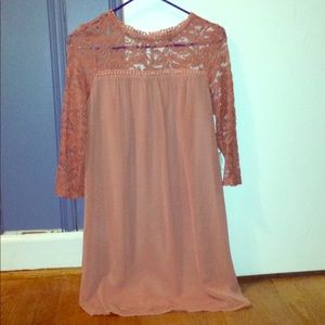 Lace Blush Pink Dress